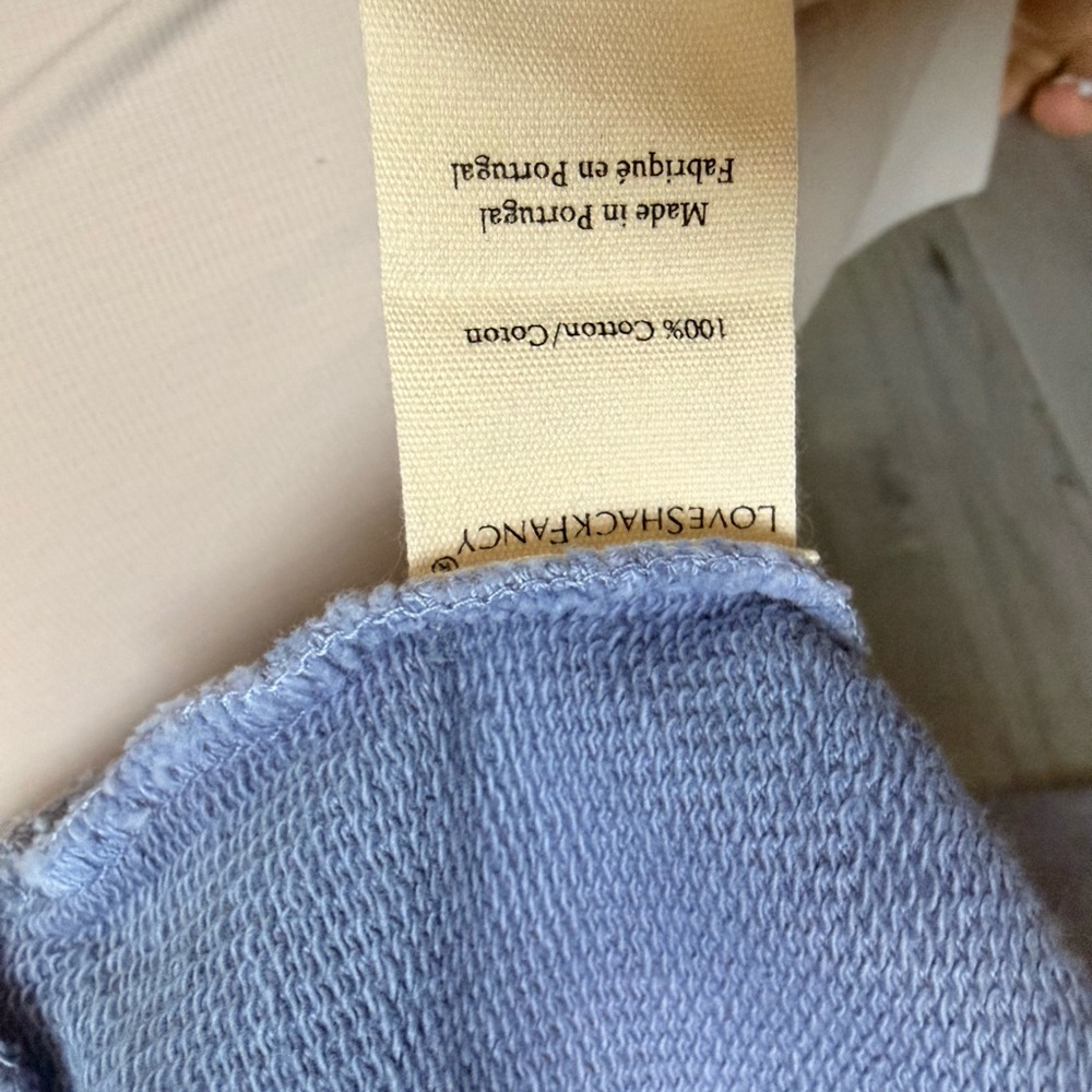 LoveShackFancy Lavender Tie-Dye Cropped Hoodie - Picture 5 of 5